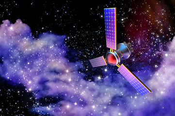 Image showing 3D model of an artificial satellite of the Earth