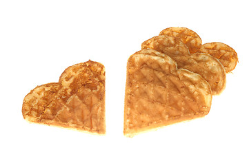 Image showing waffle hearts