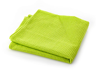 Image showing green cotton napkin