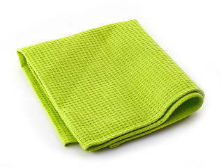 Image showing green cotton napkin