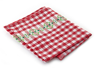 Image showing checkered napkin