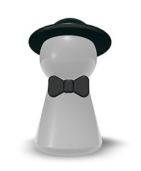 Image showing bow and hat