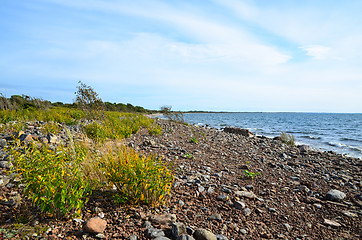 Image showing Colourful coastline