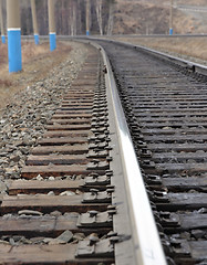 Image showing Rotate the rail leaving the distance