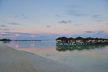 Image showing tropical water home villas