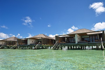 Image showing tropical water home villas