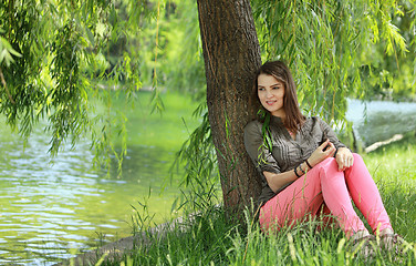 Image showing Young Woman Relaxing