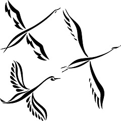 Image showing Swan design set