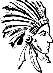 Image showing Indian chief