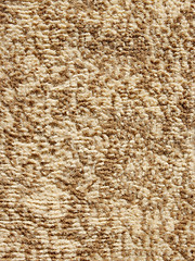 Image showing Beige fluffy floor carpet