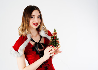 Image showing Sexy Santa girl