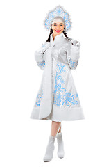 Image showing Smiling snow maiden