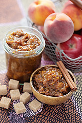 Image showing apple and peaches chutney