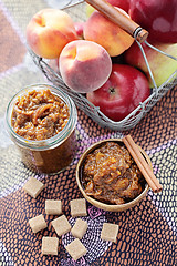 Image showing apple and peaches chutney