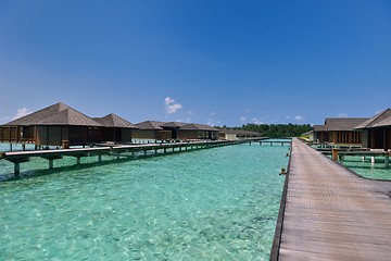 Image showing tropical water home villas