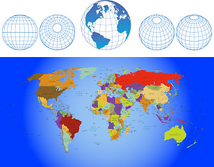 Image showing World map