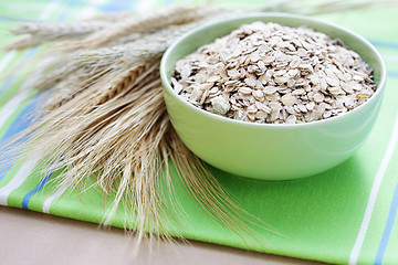 Image showing bowl of oats