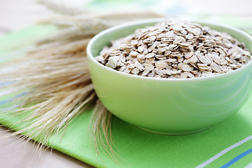 Image showing bowl of oats