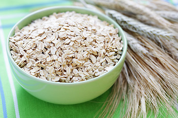 Image showing bowl of oats