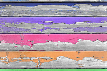 Image showing old wood painted background