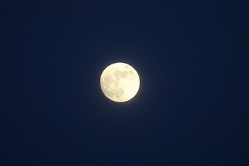 Image showing close to full moon