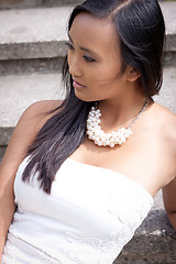 Image showing attractive young asian woman beauty portrait 