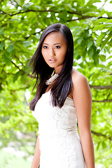 Image showing attractive young asian woman beauty portrait 