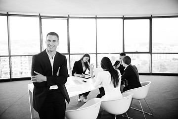 Image showing business people in a meeting at office