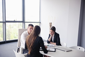 Image showing business people in a meeting at office