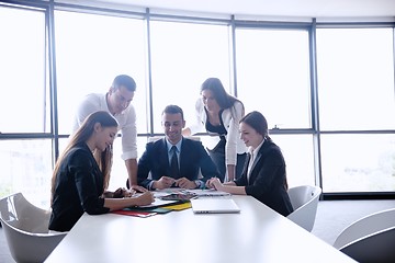 Image showing business people in a meeting at office