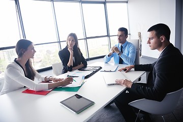 Image showing business people in a meeting at office