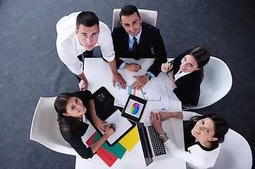 Image showing business people in a meeting at office