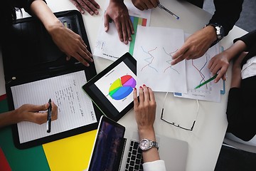 Image showing business people in a meeting at office