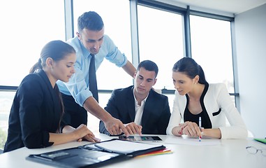 Image showing business people in a meeting at office