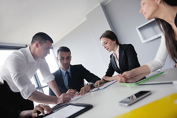 Image showing business people in a meeting at office