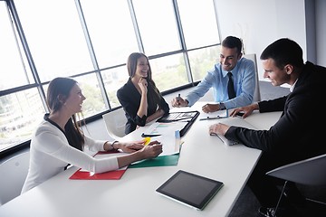 Image showing business people in a meeting at office