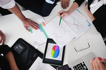 Image showing business people in a meeting at office