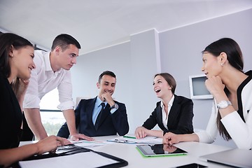 Image showing business people in a meeting at office