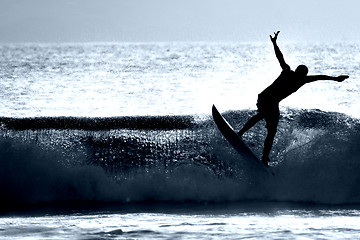 Image showing Surfer Silhouette
