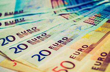 Image showing Retro look Euros