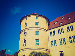 Image showing Retro look Altes Schloss (Old Castle), Stuttgart