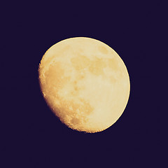 Image showing Retro look Full moon