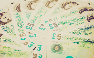 Image showing Retro look Pound note