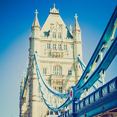 Image showing Vintage look Tower Bridge London