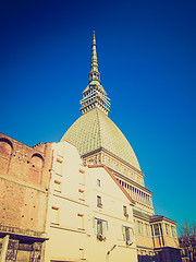 Image showing Retro look Mole Antonelliana, Turin