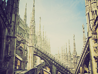 Image showing Retro look Duomo, Milan