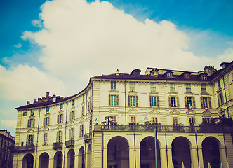 Image showing Retro look Piazza Vittorio, Turin