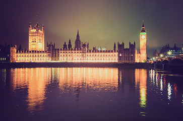 Image showing Vintage look Houses of Parliament