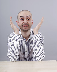 Image showing Man at desk