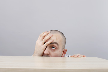 Image showing Man at desk